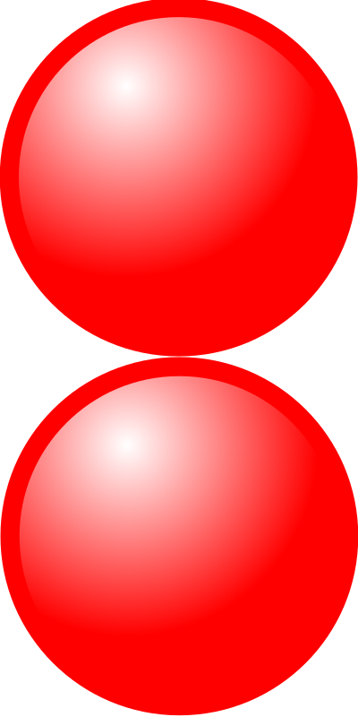 Beads quantitative picture for multiplication 2x1 clipart