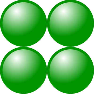 Beads quantitative picture for multiplication 2x2 clipart