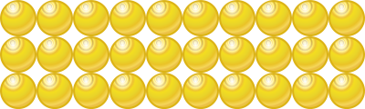Beads quantitative picture for multiplication 3x10 clipart
