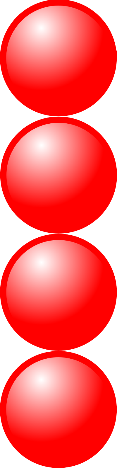 Beads quantitative picture for multiplication 4x1 clipart