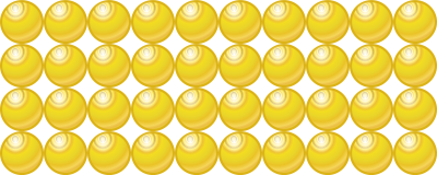 Beads quantitative picture for multiplication 4x10 clipart