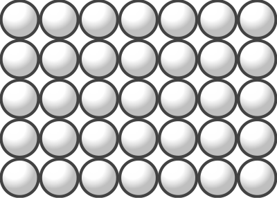 Beads quantitative picture for multiplication 5x7 clipart
