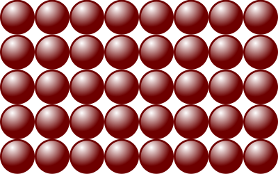 Beads quantitative picture for multiplication 5x8 clipart