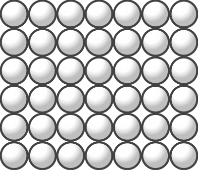 Beads quantitative picture for multiplication 6x7 clipart
