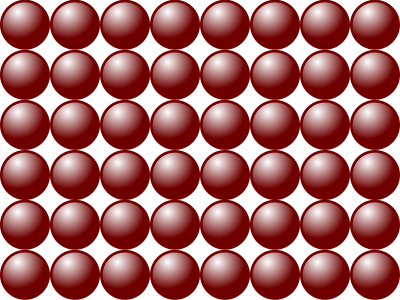 Beads quantitative picture for multiplication 6x8 clipart