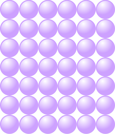 Beads quantitative picture for multiplication 7x6 clipart