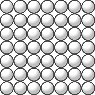Beads quantitative picture for multiplication 7x7 clipart