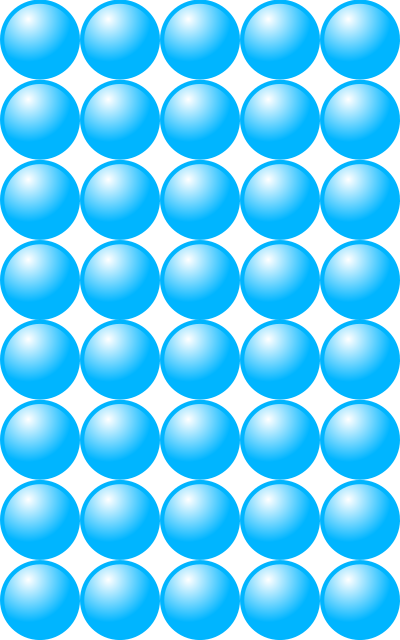 Beads quantitative picture for multiplication 8x5 clipart