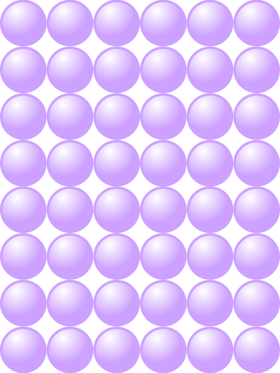 Beads quantitative picture for multiplication 8x6 clipart