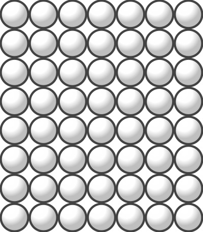 Beads quantitative picture for multiplication 8x7 clipart