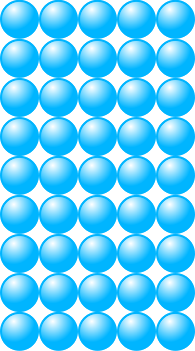 Beads quantitative picture for multiplication 9x5 clipart
