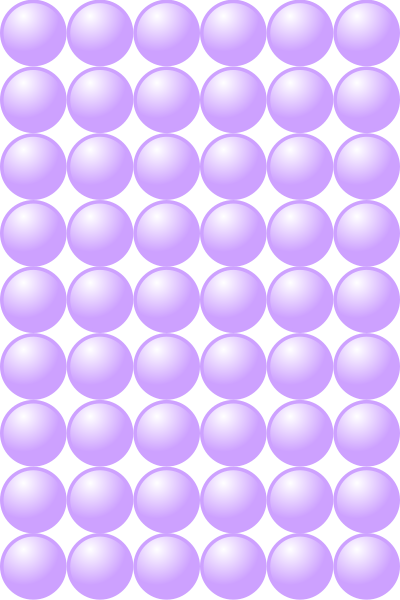 Beads quantitative picture for multiplication 9x6 clipart
