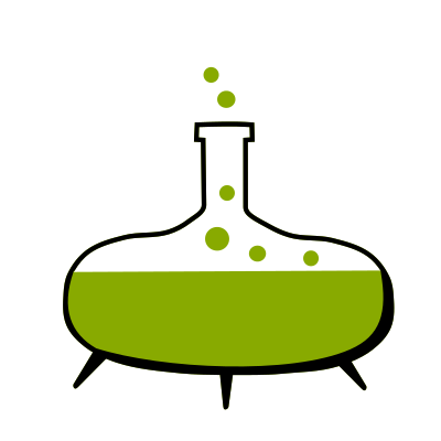 Beaker - Green clipart