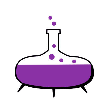 Beaker - Purple clipart