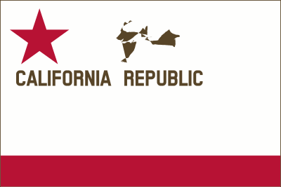 Bear Flag Revolt (Modernized) - border, solid clipart