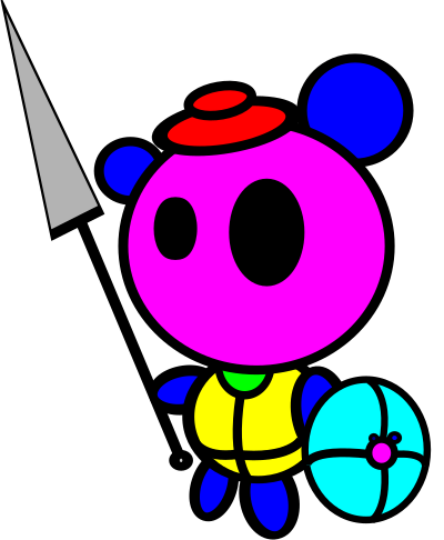 Bear knight clipart