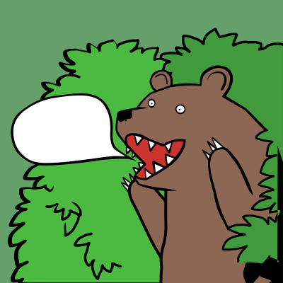 Bear said (template) clipart