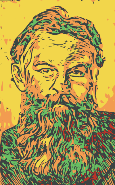 Bearded Man Yellow clipart