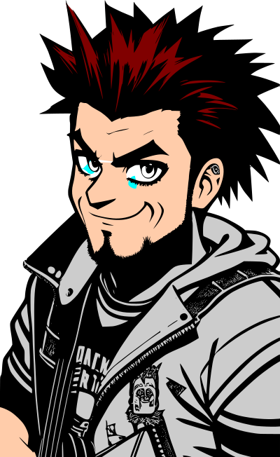 Bearded punk (remix) clipart
