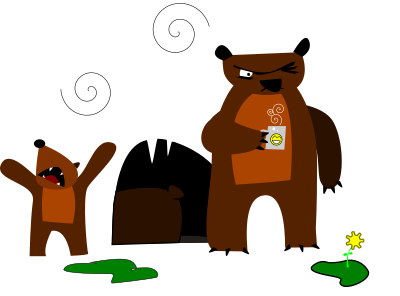 Bears Emerging From Hibernation clipart