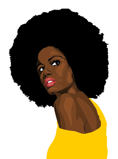 Beautiful Black Woman 2 clipart