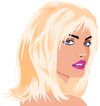 Beautiful Woman Portrait 2 clipart
