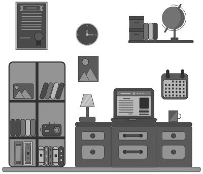 Bedroom Wall And Accessories clipart