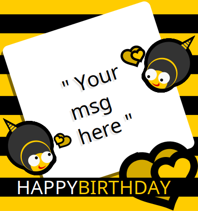 Bee Birthday Paper clipart