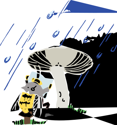 Bee in the Rain - Colour Remix clipart