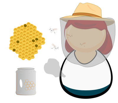 Beekeeper / apiarist clipart