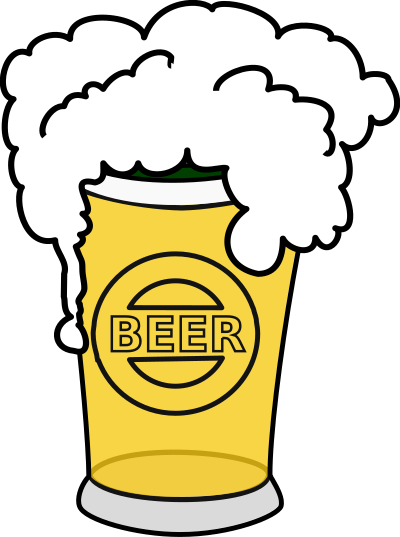 Beer glass clipart