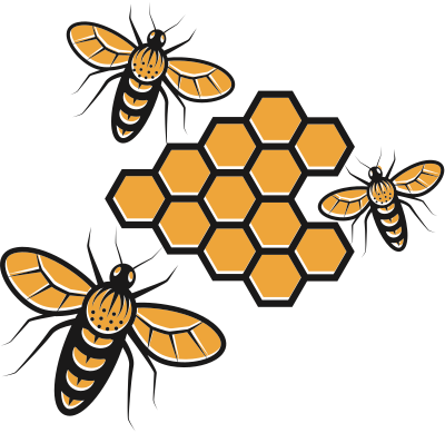 Bees and Hive clipart