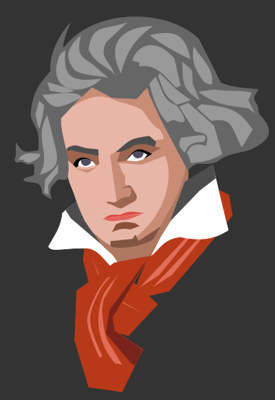 Beethoven clipart