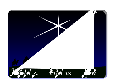 Behold a child is born clipart