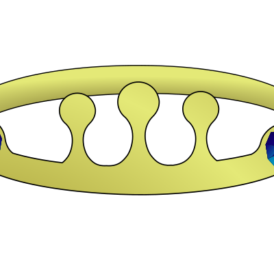Bejewelled crown with t 01 clipart