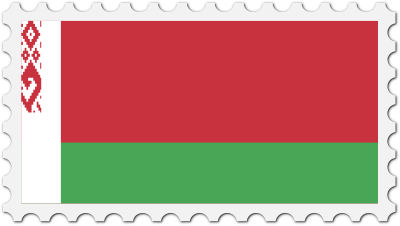 Belarus flag stamp clipart