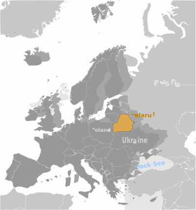 Belarus location label clipart