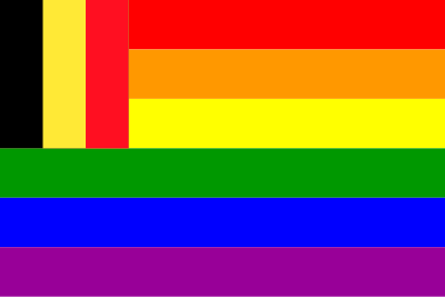 Belgium Rainbow Flag clipart
