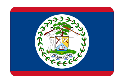 Belize flag (bevelled) clipart