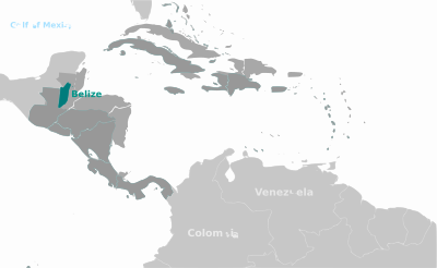 Belize location label clipart