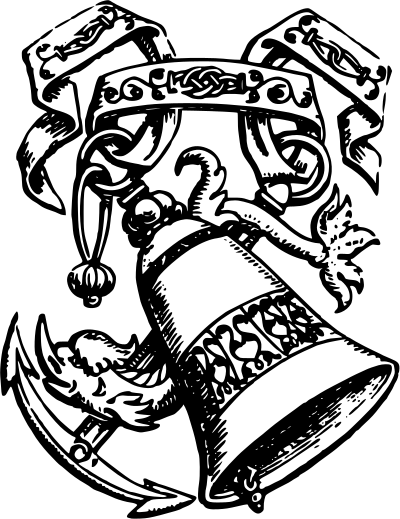 Bell and anchor clipart
