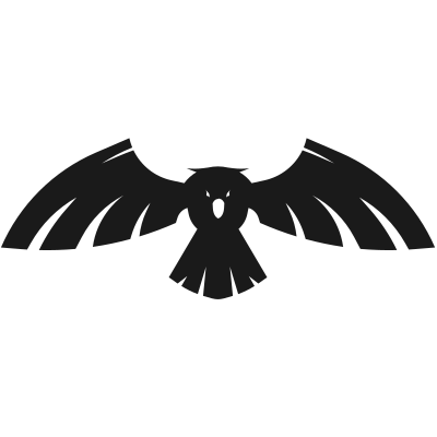 Bird spread wings clipart