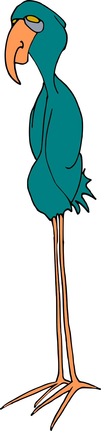 Bird Standing. clipart