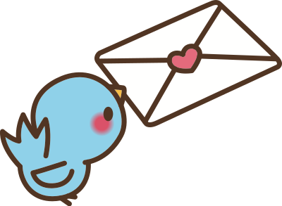 Bird with Letter clipart
