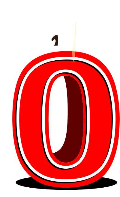 Birthday candle #0 clipart
