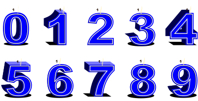 Birthday candle blue clipart