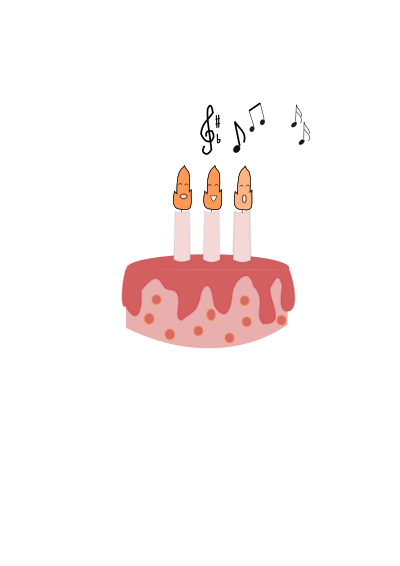 Birthday Candle Singing clipart
