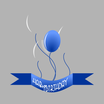 Birthday Celebration With Balloons clipart