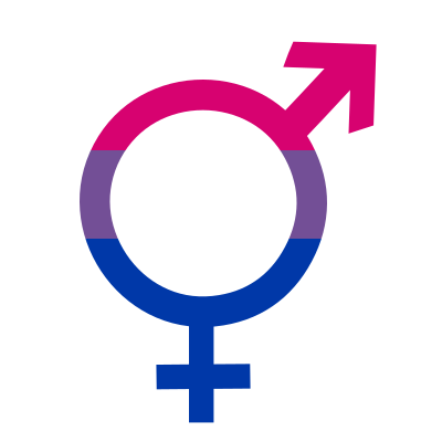 Bisexual female male mars venus icon clipart