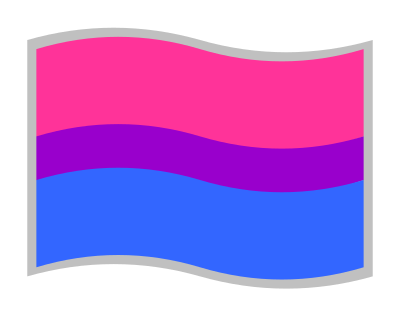 Bisexual pride flag clipart